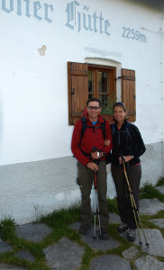 Morgens vor der Lodnerhütte