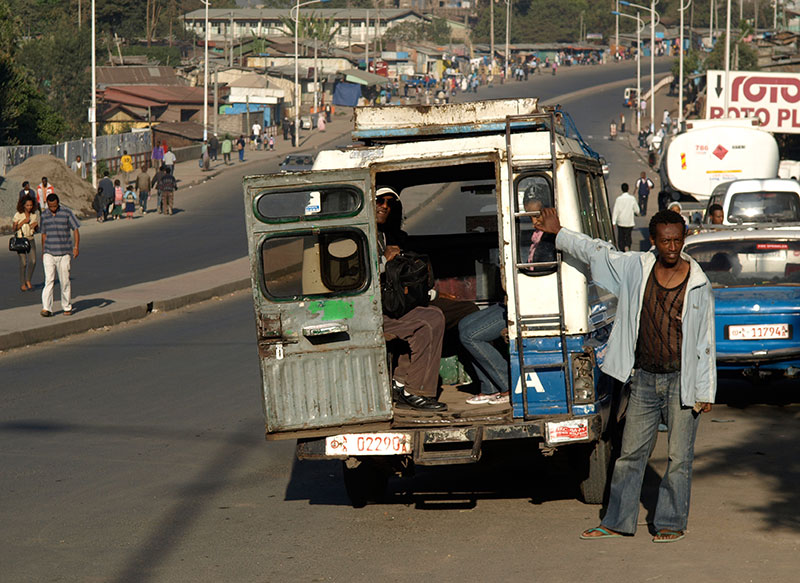 Sammeltaxi in Addis Ababa