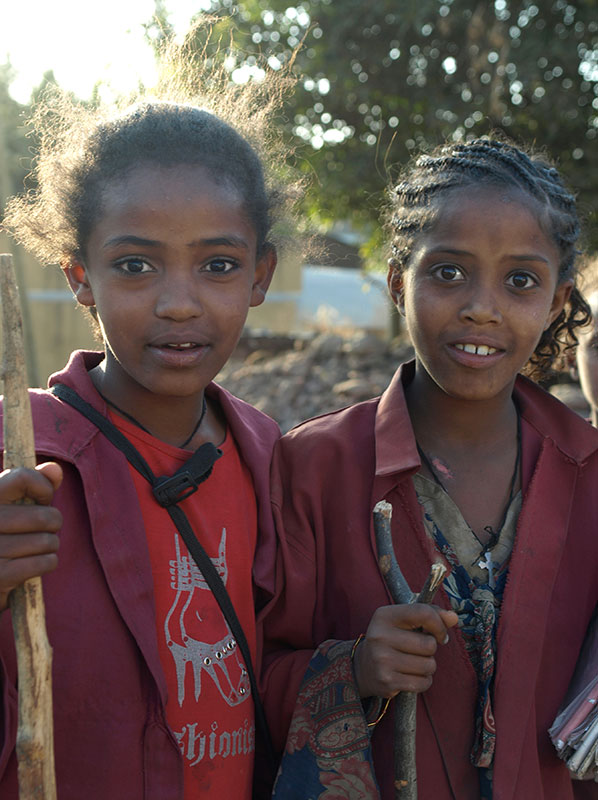 Schülerinnen in Lalibela
